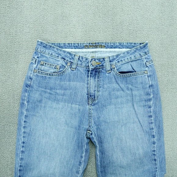 St John's Bay Bootcut Denim Jeans Women Size 6 Long Blue Cotton Blend - Picture 4 of 7